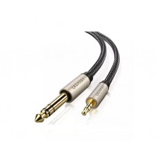 კაბელი: UGREEN AV127 10629 3.5mm to 6.35mm TRS Stereo Audio Cable 3m Gray   