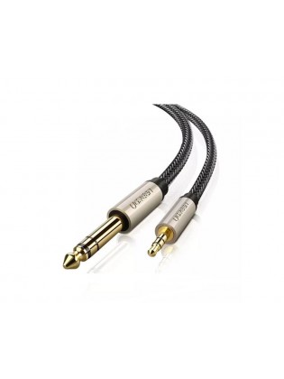 კაბელი: UGREEN AV127 10629 3.5mm to 6.35mm TRS Stereo Audio Cable 3m Gray   