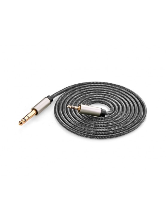 კაბელი: UGREEN AV127 10629 3.5mm to 6.35mm TRS Stereo Audio Cable 3m Gray   