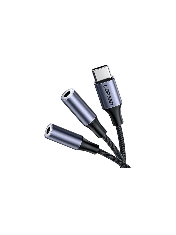 აუდიო ადაპტერი: UGREEN AV144 30732 Type C Male To Female Audio Cable 25cm Space Gray