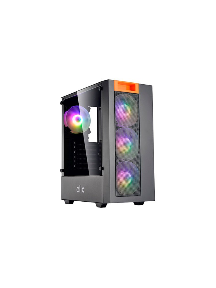 ქეისი: ALLX AX-G2045 4x120mm ATX Computer Case Black
