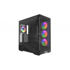 ქეისი: ALLX AX-G2346 3x120mm ATX Computer Case Black