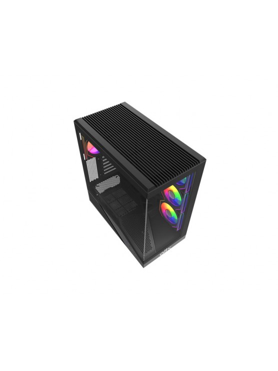 ქეისი: ALLX AX-G2346 3x120mm ATX Computer Case Black