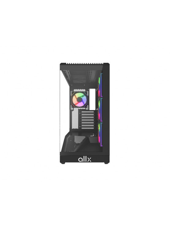 ქეისი: ALLX AX-G2346 3x120mm ATX Computer Case Black