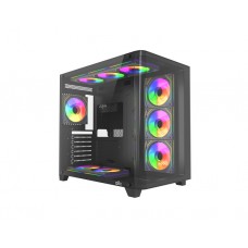 ქეისი: ALLX AX-G2731 3x120mm ATX Computer Case Black