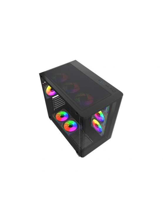 ქეისი: ALLX AX-G2731 3x120mm ATX Computer Case Black