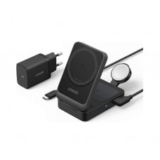 დამტენი: Anker MagGo Foldable 3-in-1 Wireless Charging Station Black Stone - B2557311