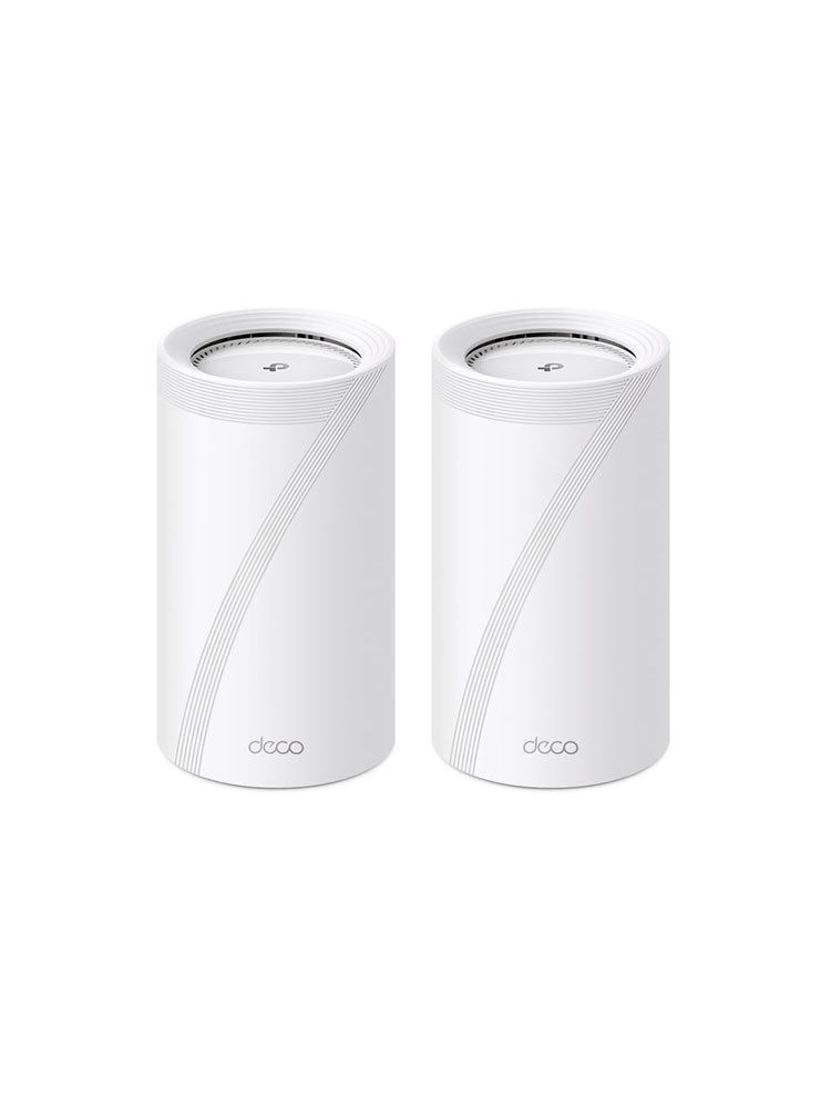 როუტერი: TP-link Deco BE85 BE19000 2-pack Tri-Band Whole Home Mesh WiFi 7 System White