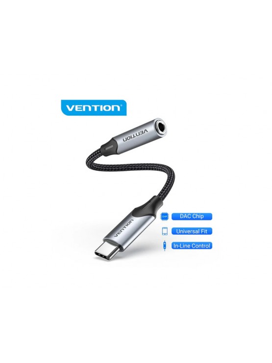ადაპტერი: Vention CUBH0 USB 3.1 Type-C to USB OTG Adapter 10Gbps Data Transfer Gray Aluminum