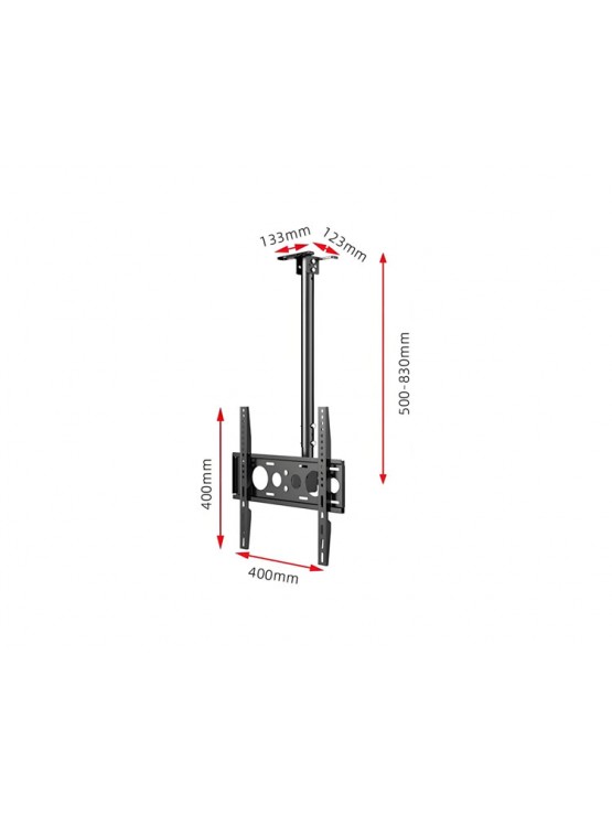 ტელევიზორის საკიდი: Allscreen C512B 26"-60" TV Ceiling Mount Black