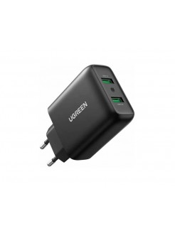 დამტენი: UGREEN CD161 36W USB Fast Charger Black - 10216