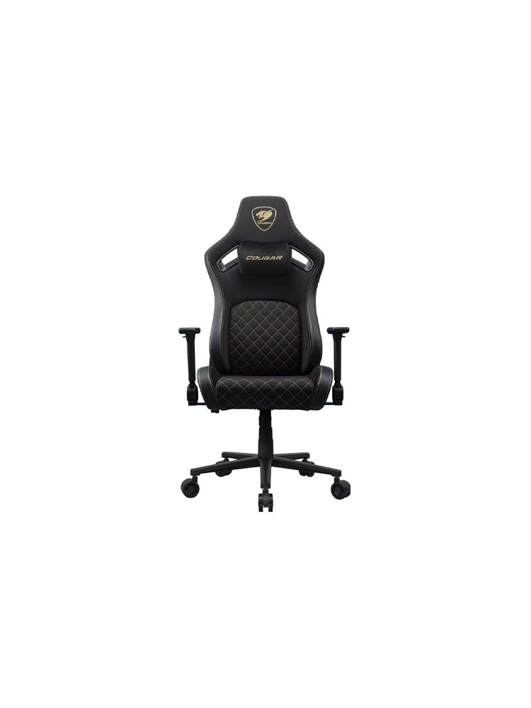 გეიმერული სავარძელი: Cougar Defensor F Gaming chair Black/Gold - CGR-DFF-GLB