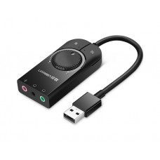 ხმის ბარათი: UGREEN CM129 USB External Stereo Sound Card 15cm - 40964