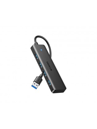 USB ჰაბი: UGREEN CM219 UGREEN USB 3.0 4 Ports USB Hub Black - 25851