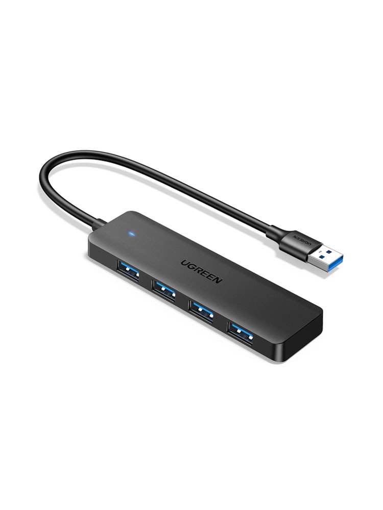USB ჰაბი: UGREEN CM219 4-Port USB HUB Black - 35574