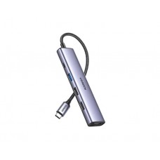 ადაპტერი: UGREEN CM478 Revodok 105 5-in-1 Hub Gray - 15495
