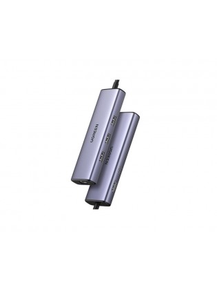 USB ჰაბი: UGREEN CM512 15598 Type-C Hub Grey