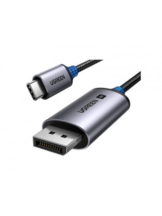 კაბელი: UGREEN CM556 8K Type-C to Display Port Cable 3m Black/Grey - 25839