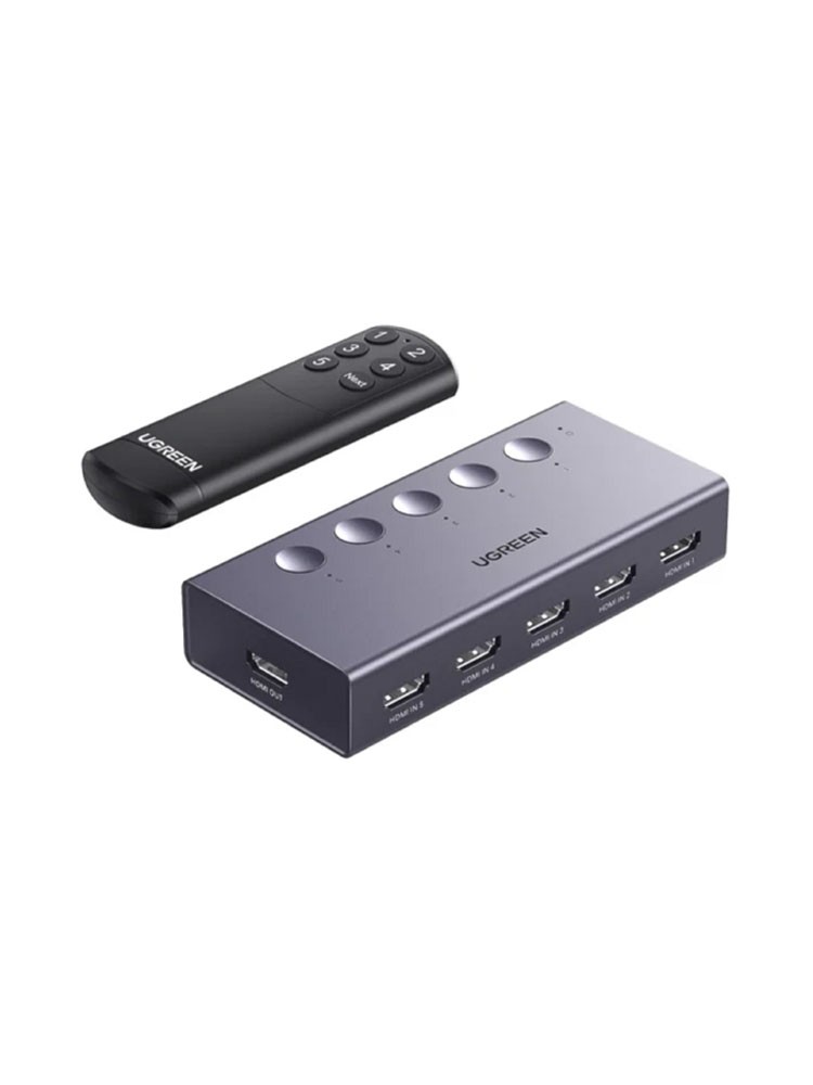 სვიჩი: Ugreen CM568 HDMI switch Grey - 25857