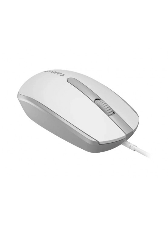 მაუსი: Canyon M-10 Wired Mouse With a Smooth Sliding Effect White/Grey - CNE-CMS10WG