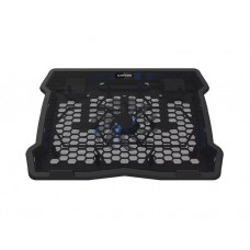 ნოუთბუქის ქულერი: Canyon NS-02 Cooling stand for laptops 15.6 2xUSB 2.0 LED Black - CNE-HNS02