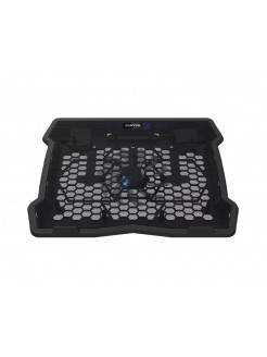 ნოუთბუქის ქულერი: Canyon NS-02 Cooling stand for laptops 15.6 2xUSB 2.0 LED Black - CNE-HNS02