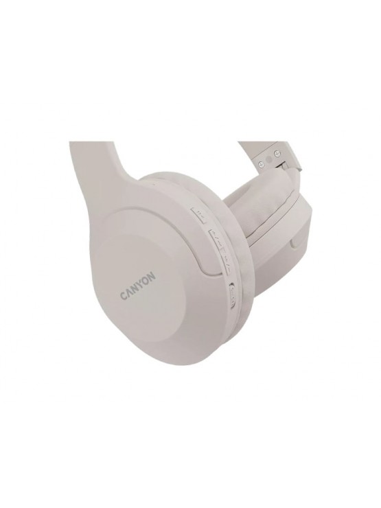 ყურსასმენი: Canyon BTHS-3 Wireless Headphones Beige - CNS-CBTHS3BE
