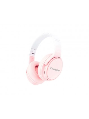 ყურსასმენი: Canyon OnRiff 4 Wireless Bluetooth Over-Ear Headphones Pink - CNS-CBTHS4P