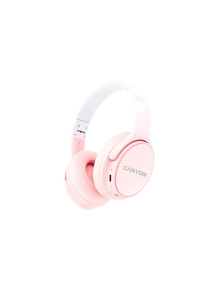 ყურსასმენი: Canyon OnRiff 4 Wireless Bluetooth Over-Ear Headphones Pink - CNS-CBTHS4P