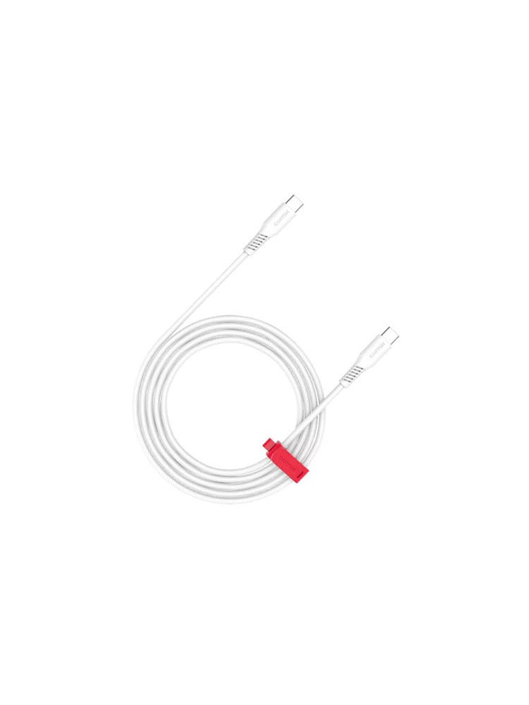 კაბელი: Canyon CC60SC20  USB-C 60W PD Fast Charger Cable 2m White - CNS-CC60SC20W