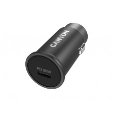 მანქანის დამტენი: Canyon С-20 PD 20W Car Charger Black - CNS-CCA20B
