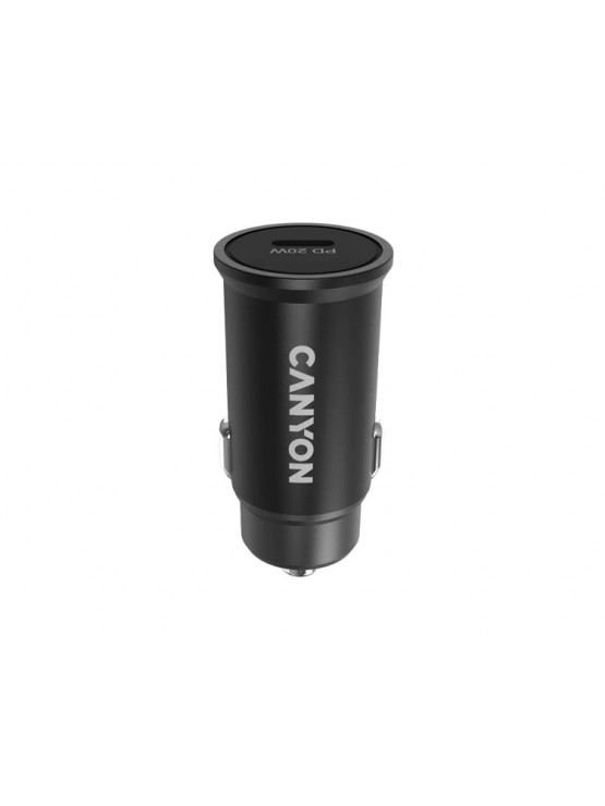 მანქანის დამტენი: Canyon С-20 PD 20W Car Charger Black - CNS-CCA20B
