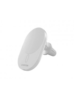 დამტენი: Canyon OnGrip 105 Wireless Car Charger 15W White - CNS-CCH105W