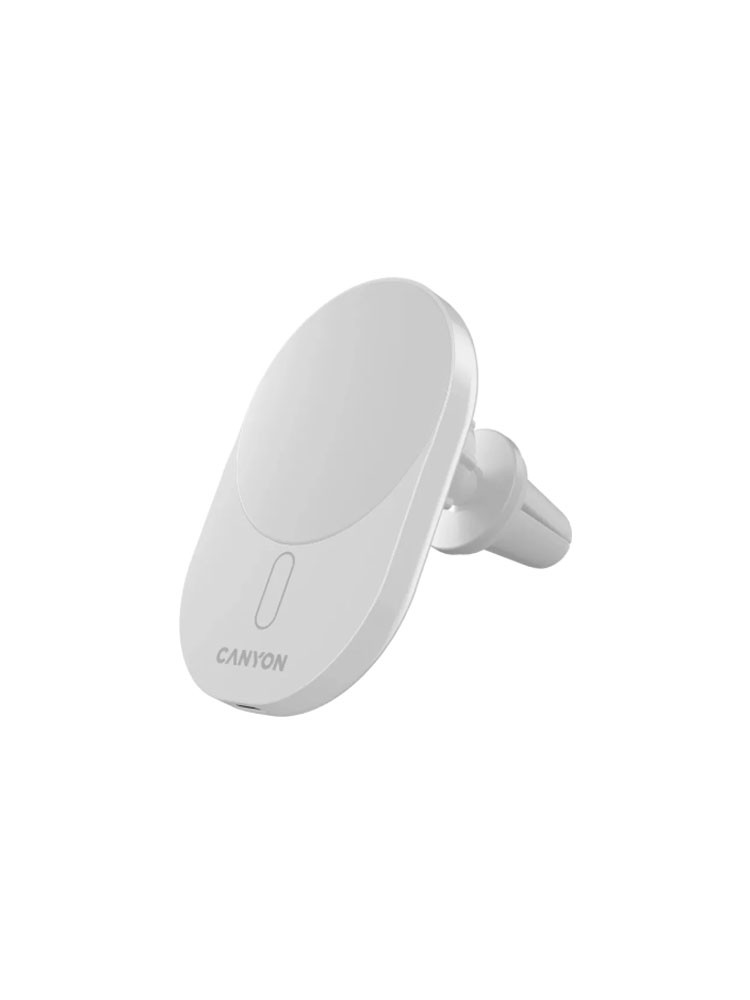 დამტენი: Canyon OnGrip 105 Wireless Car Charger 15W White - CNS-CCH105W