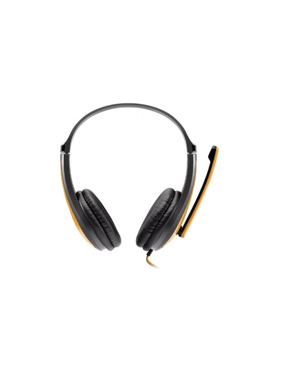 ყურსასმენი: Canyon HSC-1 Simple PC Headset Black/Yellow - CNS-CHSC1BY