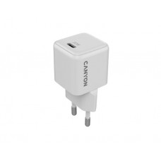 დამტენი: Canyon CU20C USB-C GaN Fast Wall Charger 20W White - CNS-CUW20C