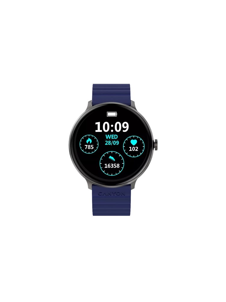 სმარტ საათი: Canyon Jacky SW-69 Smart Watch Blue/Yellow - CNS-SW69BL