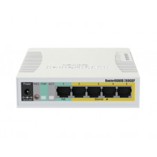 სვიჩი: MikroTik CSS106-1G-4P-1S 5-port Gigabit PoE Managed Switch