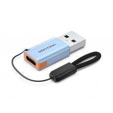 ადაპტერი: Vention CUAH0 USB 3.1 to USB-C Adapter 10Gbps Data Transfer Gray Aluminum