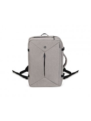 ნოუთბუქის ჩანთა: Dicota Dual Plus EDGE 13-15.6" Laptop Backpack Light Grey - D31716