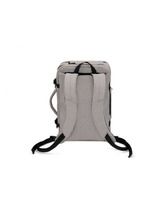 ნოუთბუქის ჩანთა: Dicota Dual Plus EDGE 13-15.6" Laptop Backpack Light Grey - D31716