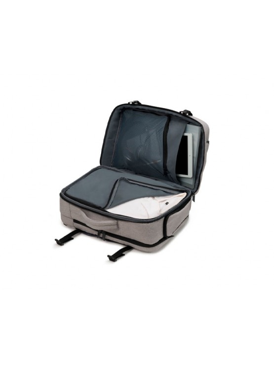 ნოუთბუქის ჩანთა: Dicota Dual Plus EDGE 13-15.6" Laptop Backpack Light Grey - D31716