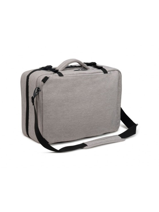 ნოუთბუქის ჩანთა: Dicota Dual Plus EDGE 13-15.6" Laptop Backpack Light Grey - D31716