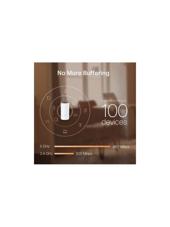 როუტერი: TP-link Deco M4 AC1200 2-pack Whole Home Mesh Wi-Fi System White