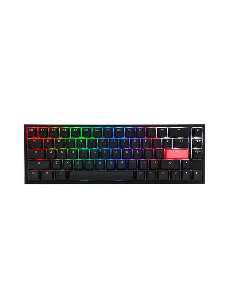 კლავიატურა: Ducky One 2 SF Cherry Red RGB LED Black/White - DKON1967ST-RRUPDAZT1