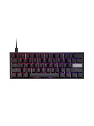 კლავიატურა: Ducky One 2 Mini Cherry Blue RGB LED Black/White - DKON2061ST-CRUPDAZT1