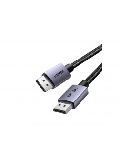 კაბელი: UGREEN DP120 8K/60Hz DisplayPort Cable 3m Grey/Black - 25906
