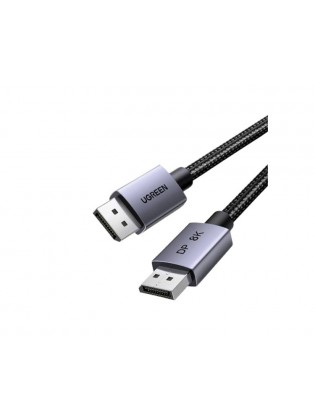 კაბელი: UGREEN DP120 8K/60Hz DisplayPort Cable 3m Grey/Black - 25906