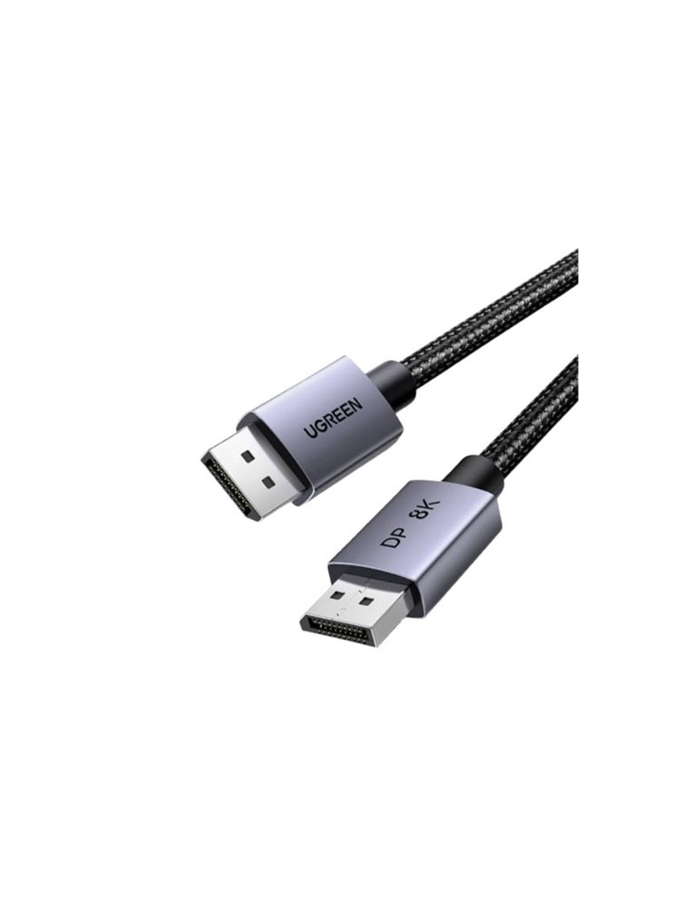 კაბელი: UGREEN DP120 8K/60Hz DisplayPort Cable 3m Grey/Black - 25906
