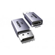 ადაპტერი: UGREEN DP130 2Pcs 4K DisplayPort to HDMI Adapter Grey - 55935